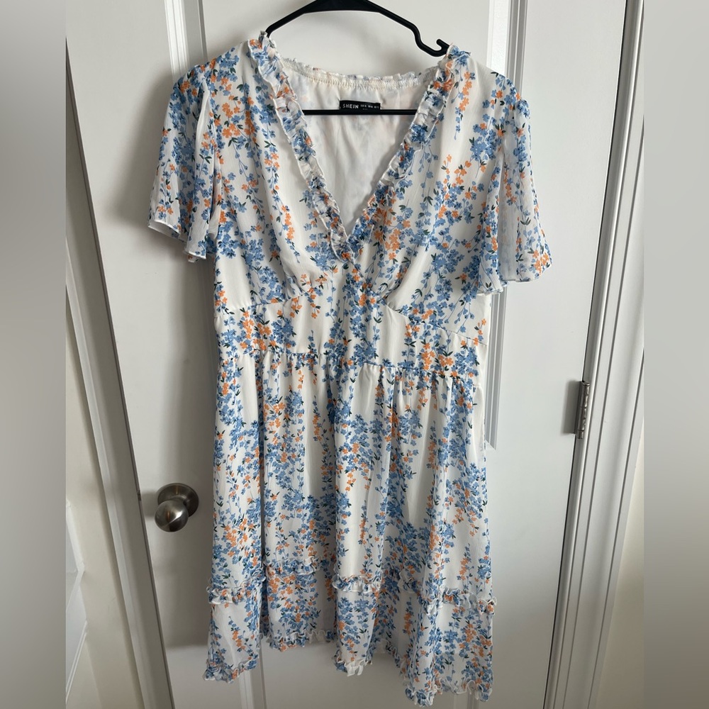 Shein Floral Short Dress XL